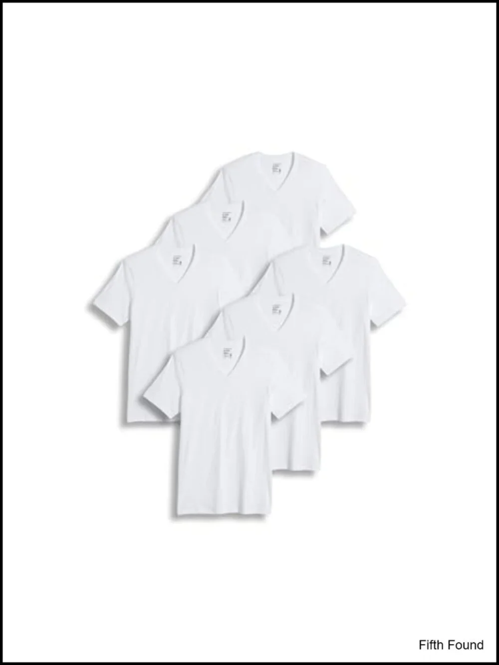 Jockey Men's V-Neck Undershirts 6-Pack 100% Cotton